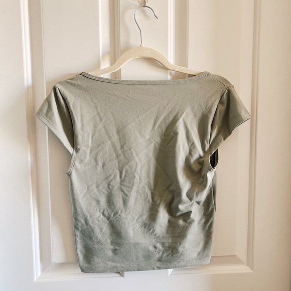 Abercrombie Green Square Neck Top - Picture 5 of 5
